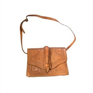 Real leather handmade messenger bag Made in Costa Rica